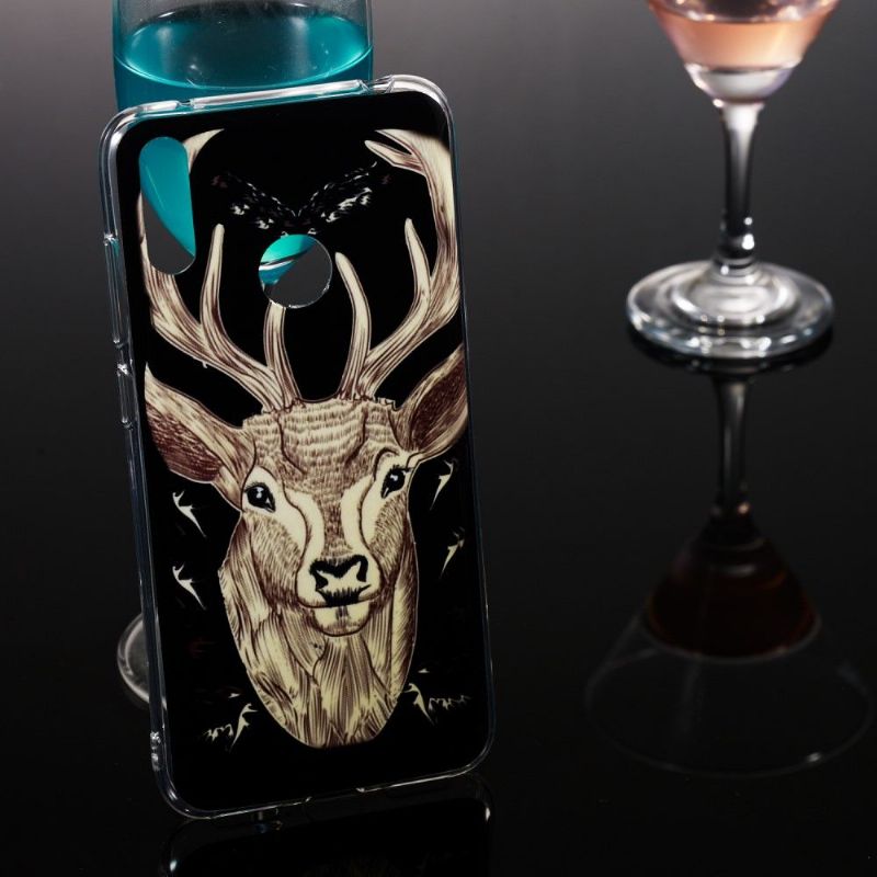 Cover Huawei Y7 2019 Anti-fald Lysende Elg