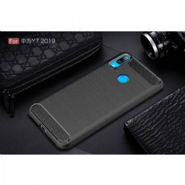 Cover Huawei Y7 2019 Carbon Børstet Gel