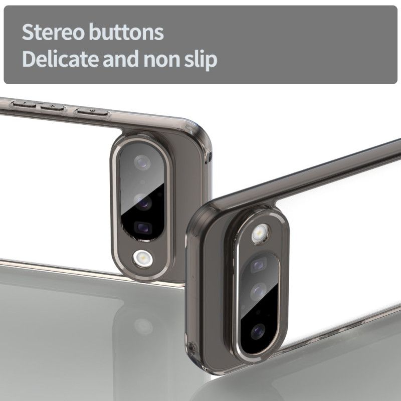 Cover Google Pixel 10 / 10 Pro Telefon Etui Transparent Med Metalkant