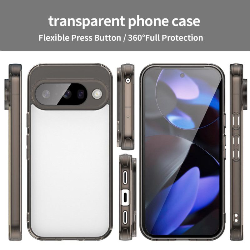 Cover Google Pixel 10 / 10 Pro Telefon Etui Transparent Med Metalkant