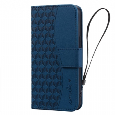 Flip Cover Google Pixel 10 / 10 Pro Smil Og Mønsterdiamanter