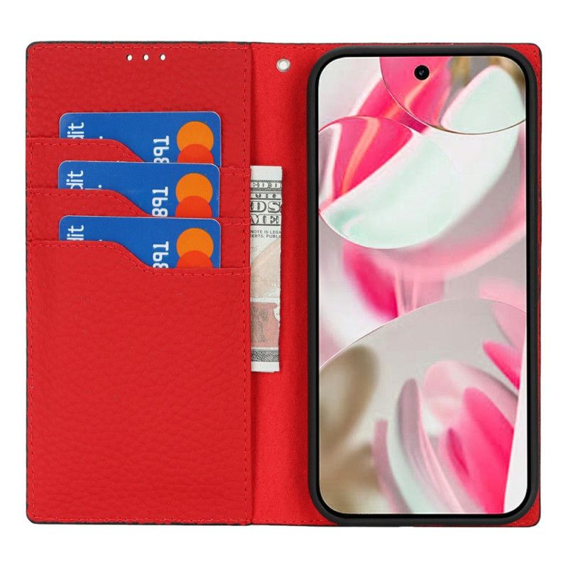 Flip Cover Google Pixel 10 / 10 Pro Tekstureret Læderrem