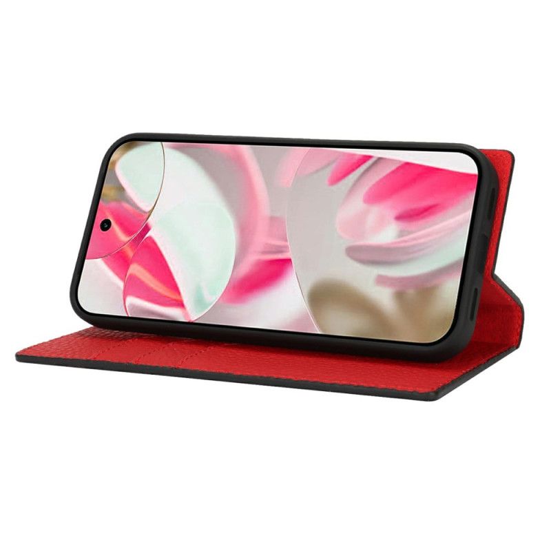 Flip Cover Google Pixel 10 / 10 Pro Tekstureret Læderrem