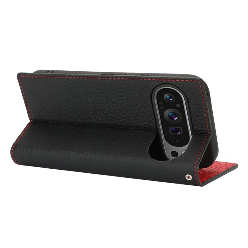 Flip Cover Google Pixel 10 / 10 Pro Tekstureret Læderrem