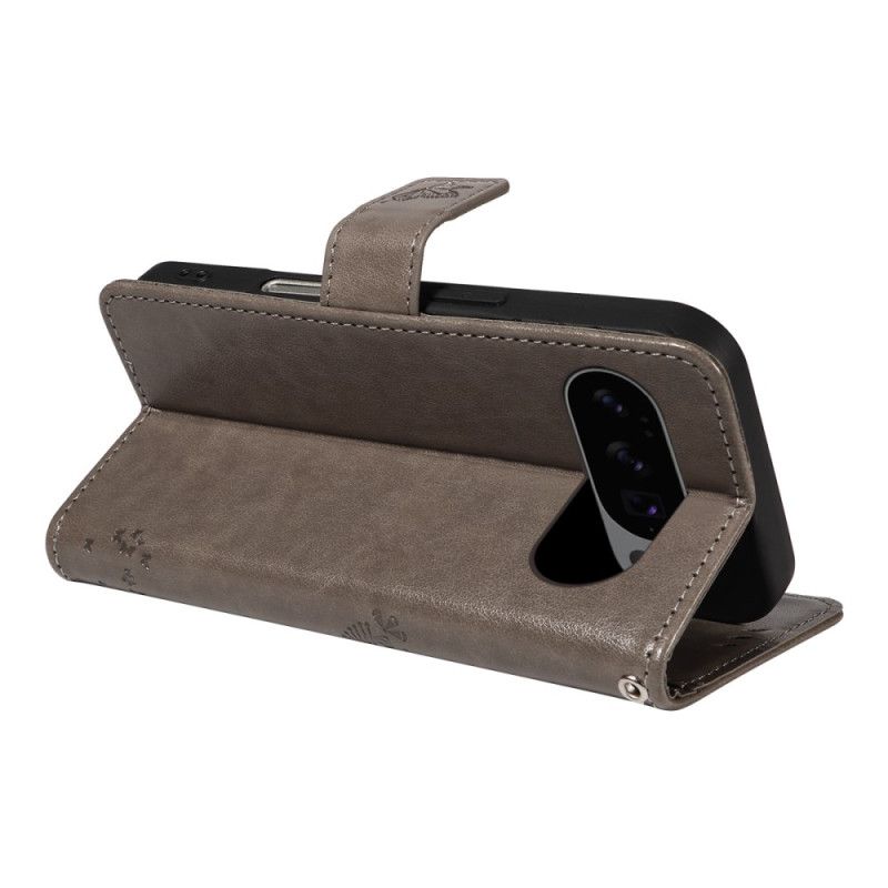 Flip Cover Til Google Pixel 10 / 10 Pro Træ Og Kat