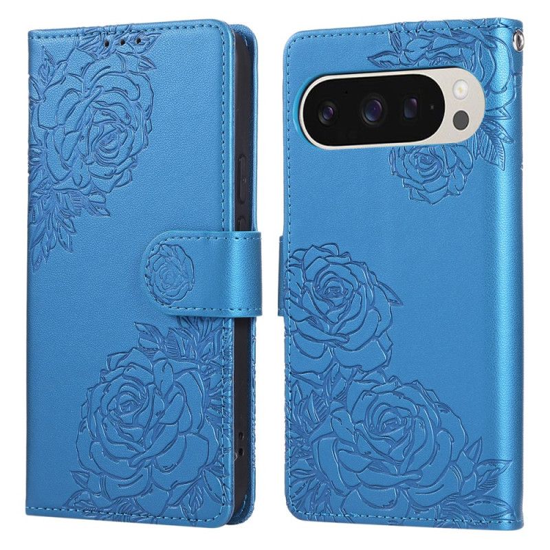 Læder Cover Google Pixel 10 / 10 Pro Telefon Etui Rosenprint