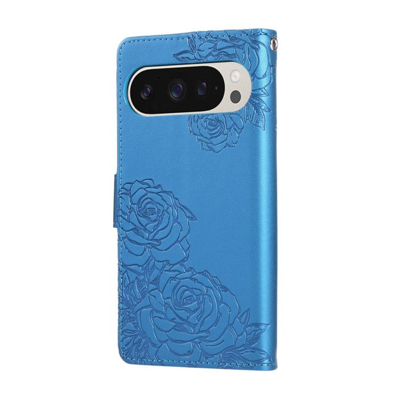 Læder Cover Google Pixel 10 / 10 Pro Telefon Etui Rosenprint