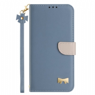 Læder Cover Google Pixel 10 / 10 Pro Telefon Etui Tofarvet Med Snor