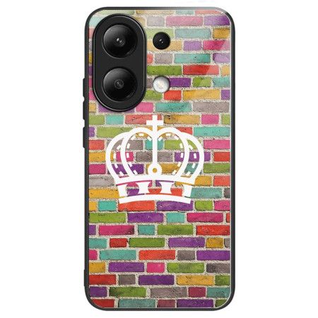 Cover Xiaomi Redmi Note 13 4g Farvet Væg Hærdet Glas