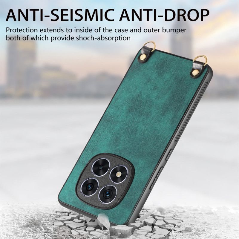 Cover Til Xiaomi Redmi Note 14 Pro 5g Lædereffekt