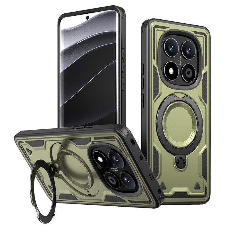 Cover Xiaomi Redmi Note 14 Pro 5g Telefon Etui Roterende Stativ Og Magsafe-kompatibilitet