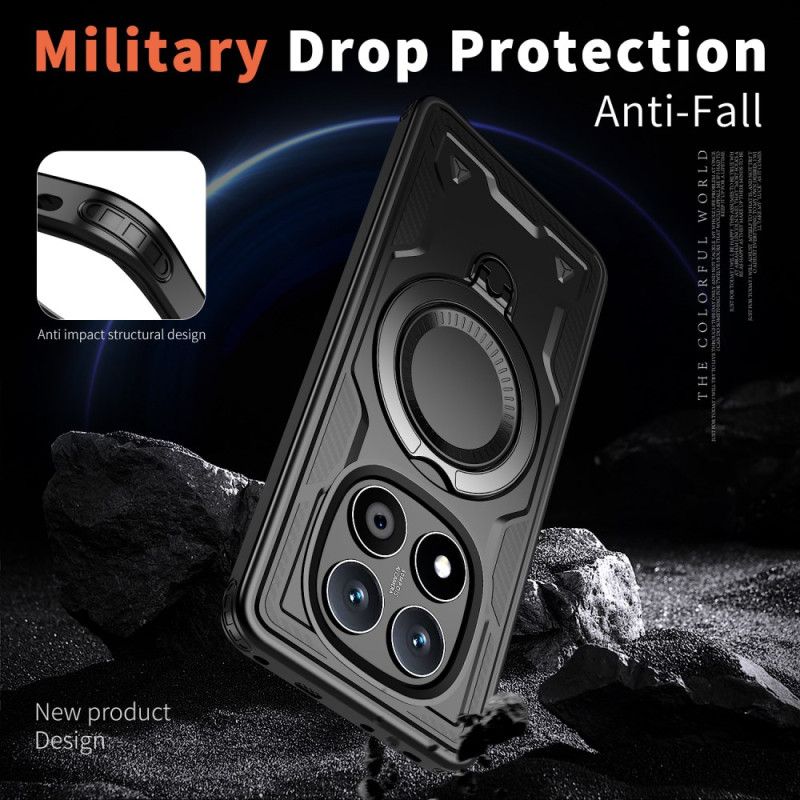 Cover Xiaomi Redmi Note 14 Pro 5g Telefon Etui Roterende Stativ Og Magsafe-kompatibilitet