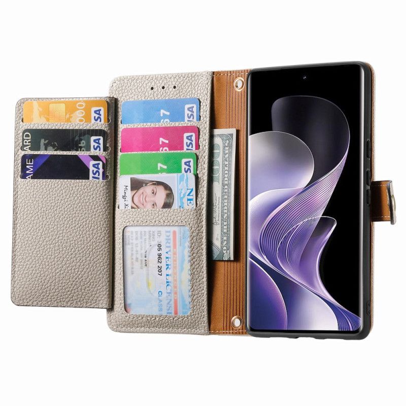 Flip Cover Til Xiaomi Redmi Note 14 Pro 5g Hjertemønster Rfid-blokering