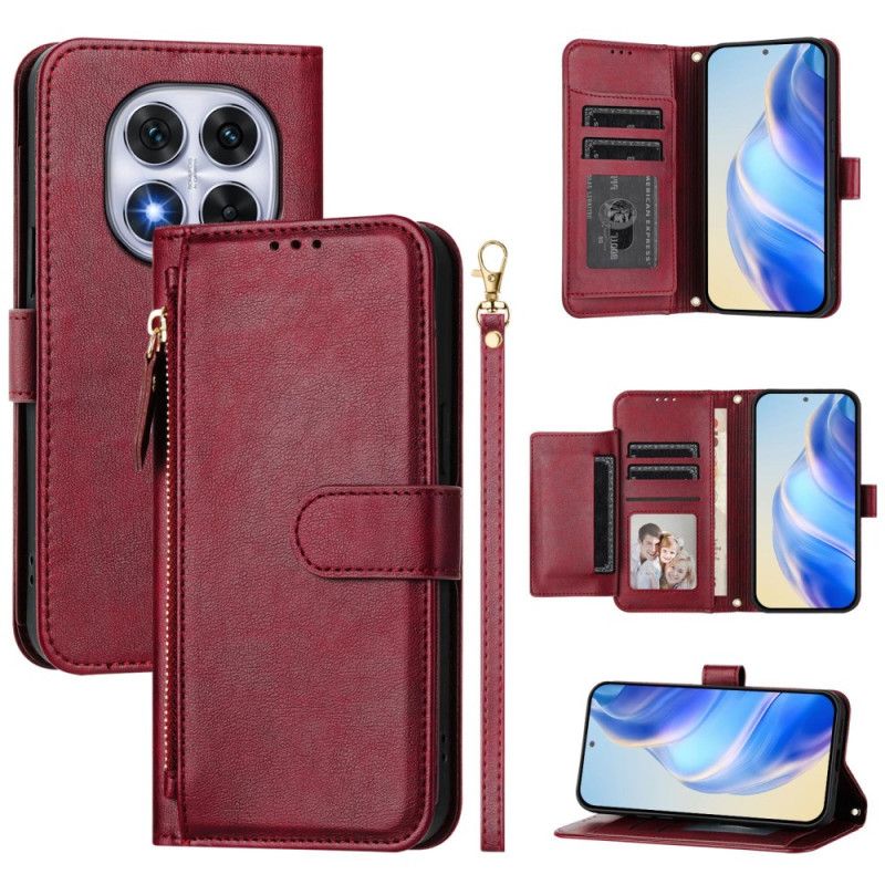 Flip Cover Til Xiaomi Redmi Note 14 Pro 5g Multifunktionel Retro