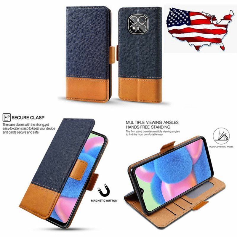 Flip Cover Til Xiaomi Redmi Note 14 Pro 5g Tofarvet Design