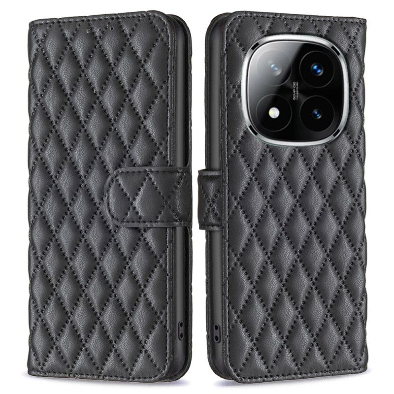 Flip Cover Xiaomi Redmi Note 14 Pro 5g Klassisk Quiltet