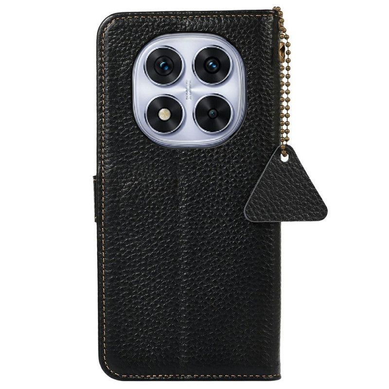 Læder Cover Xiaomi Redmi Note 14 Pro 5g Ægte Læder Rfid-blokering