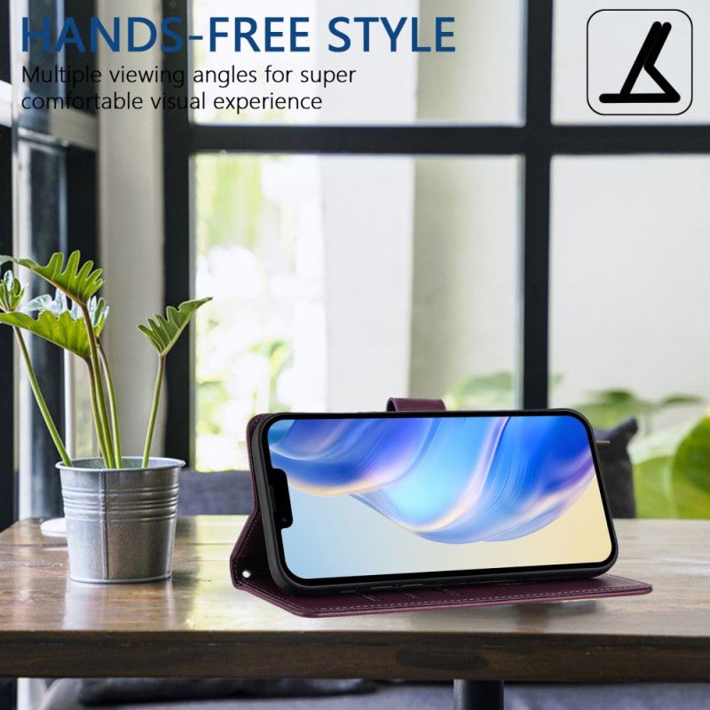 Læder Cover Xiaomi Redmi Note 14 Pro 5g Honeycomb