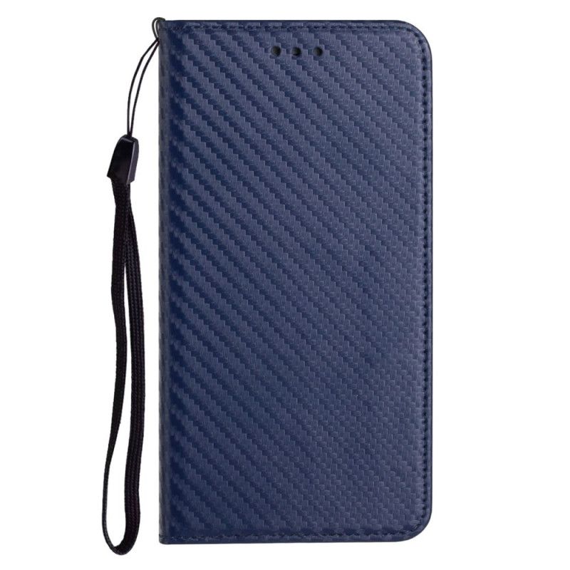 Læder Cover Xiaomi Redmi Note 14 Pro 5g Kulfiber Med Rem