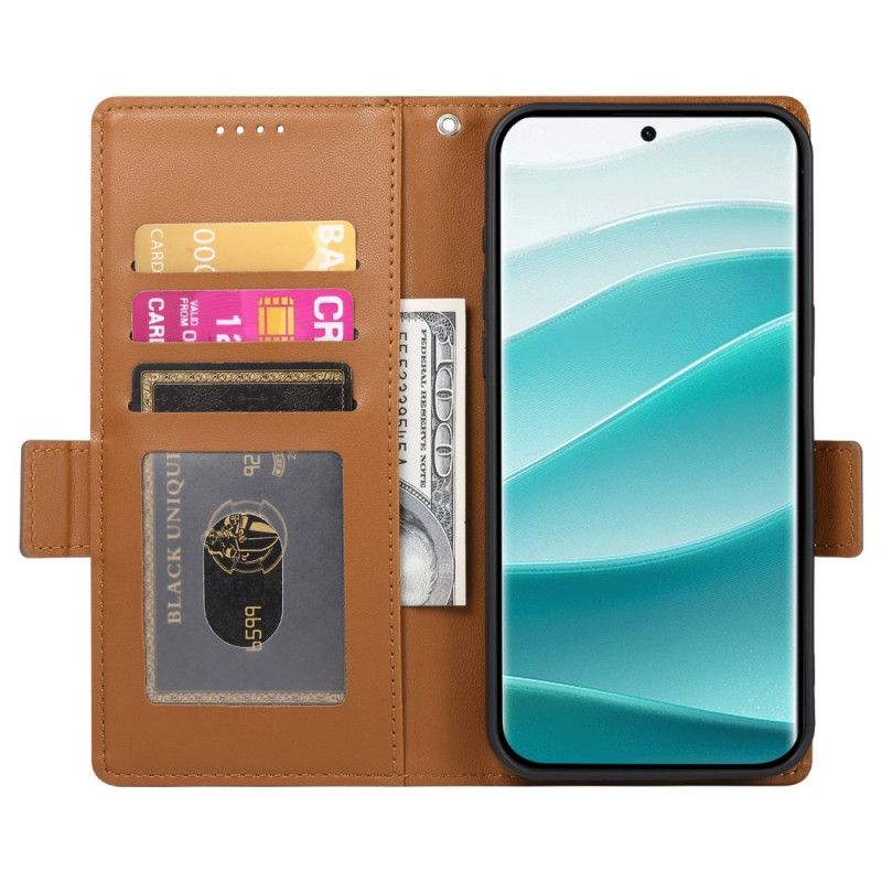 Læder Cover Xiaomi Redmi Note 14 Pro 5g Stilfuld