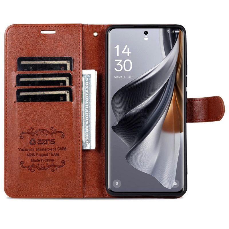 Læder Cover Xiaomi Redmi Note 14 Pro 5g Telefon Etui Azns
