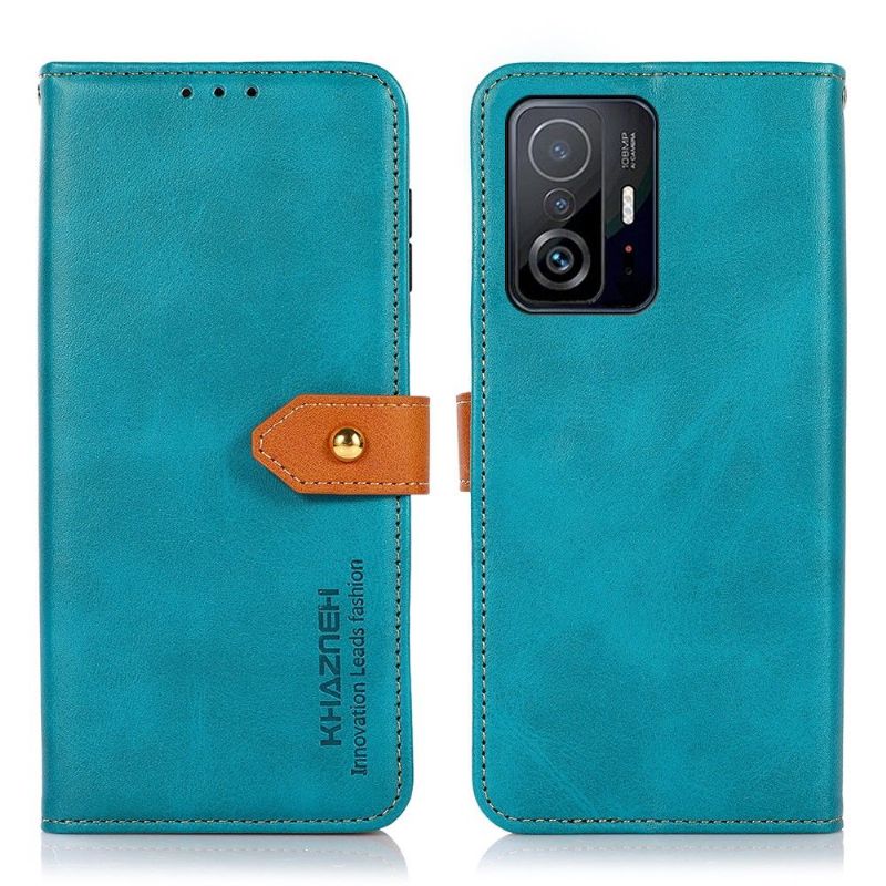 Flip Cover Xiaomi 11T / 11T Pro Anti-fald Khazneh Bicolor Imiteret Læder