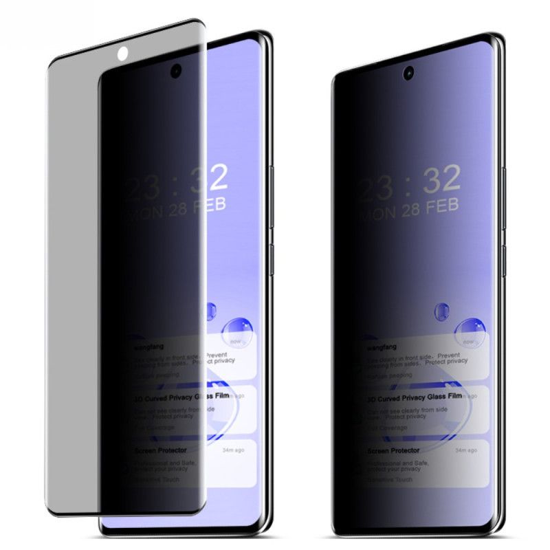 Anti-spion Hærdet Glasskærmbeskytter Til Vivo V30 5g