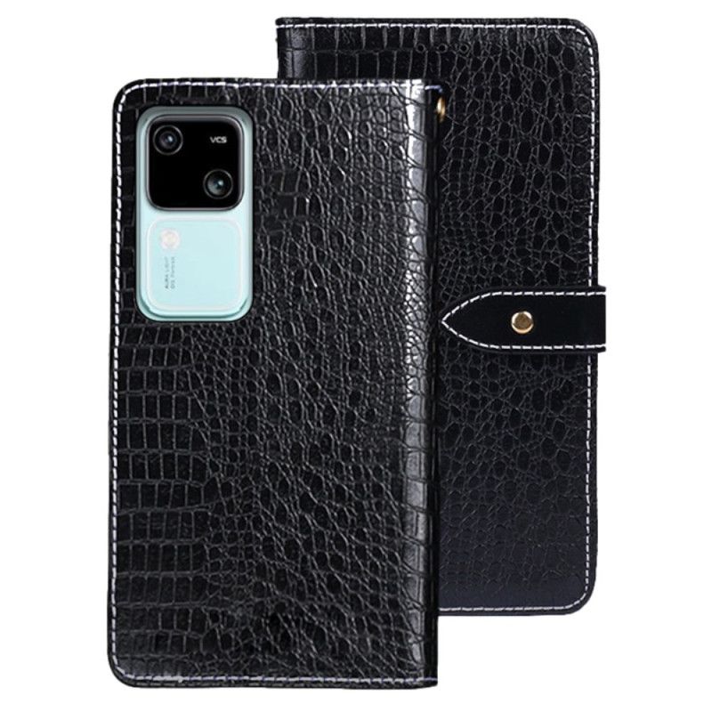 Flip Cover Til Vivo V30 5g Krokodilletekstur