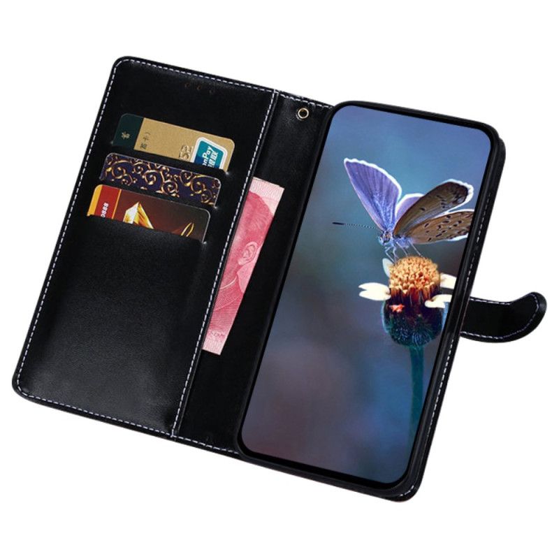 Flip Cover Til Vivo V30 5g Krokodilletekstur