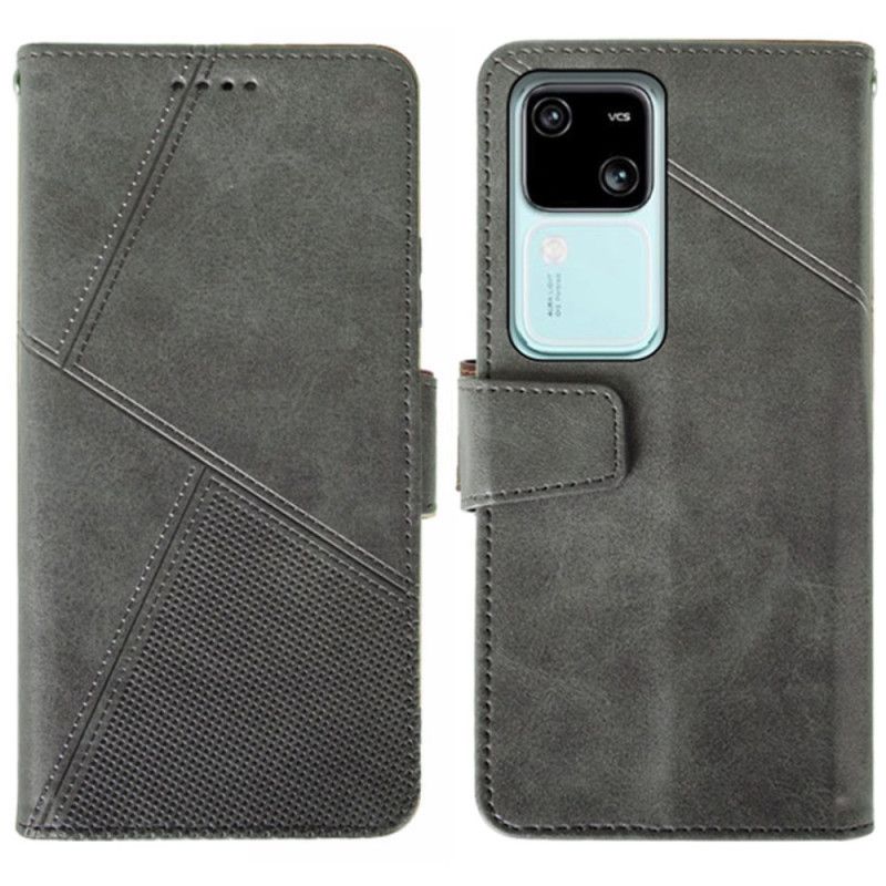 Flip Cover Vivo V30 5g Geometrisk Idewei