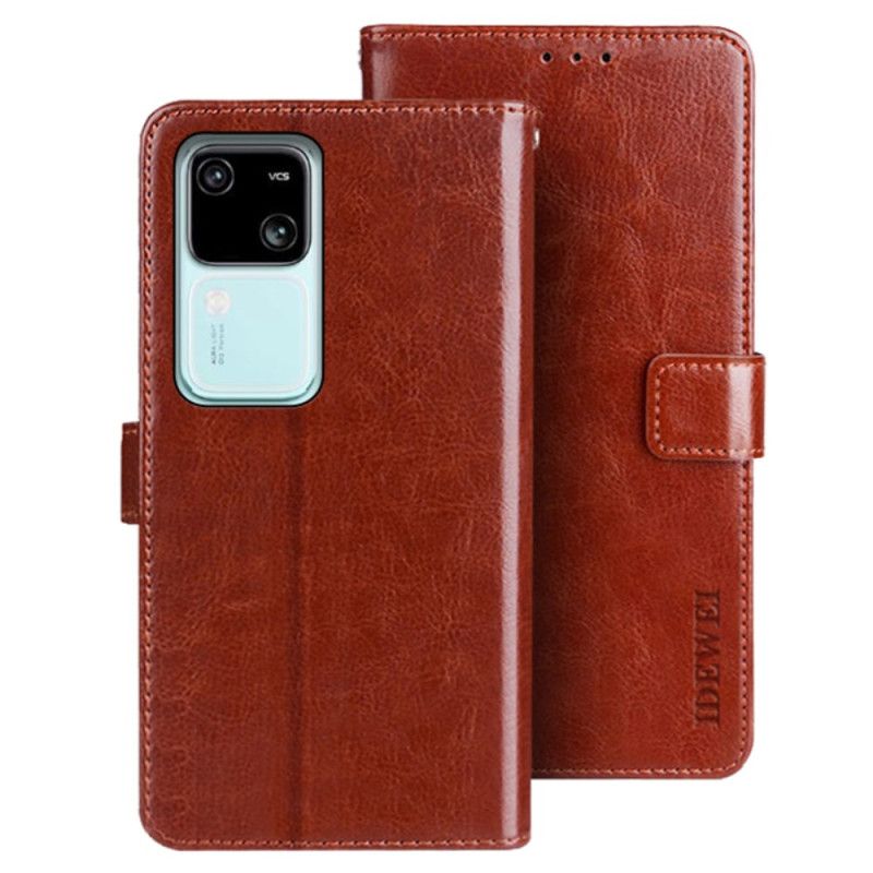 Læder Cover Vivo V30 5g Telefon Etui Idewei