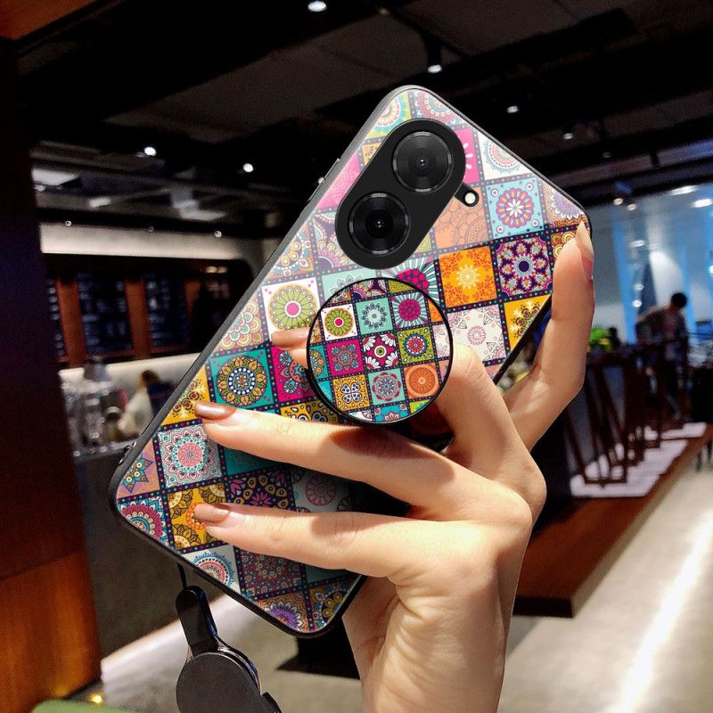 Cover Til Poco C71 Patchwork-stativ Og Rem