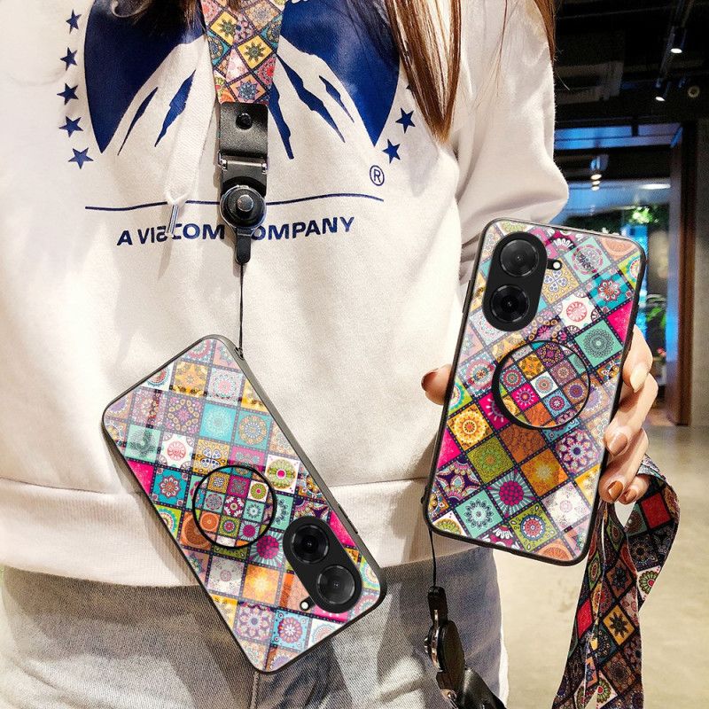 Cover Til Poco C71 Patchwork-stativ Og Rem