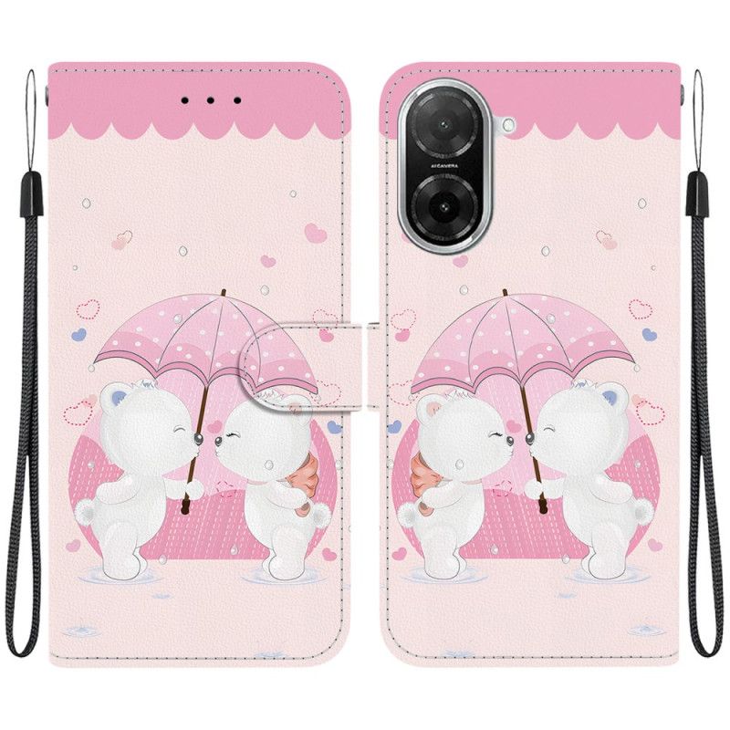 Flip Cover Poco C71 Bjørnemønster