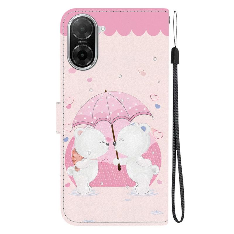 Flip Cover Poco C71 Bjørnemønster