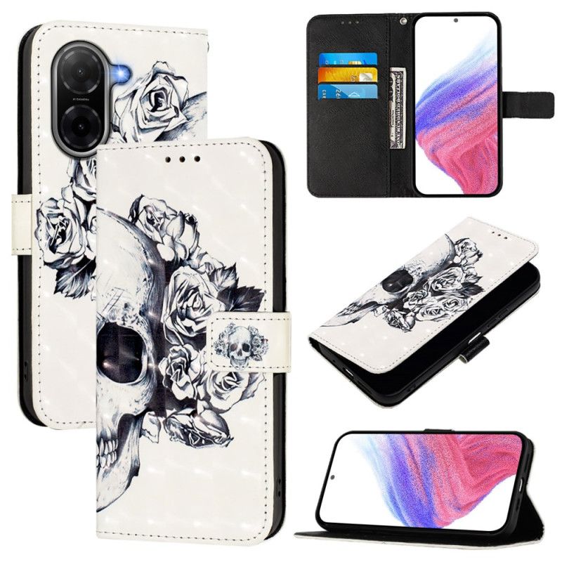 Flip Cover Poco C71 Blomsterkranie