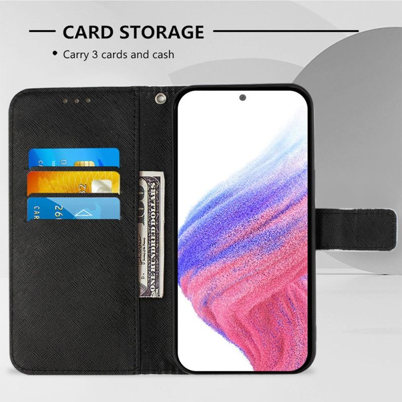 Flip Cover Poco C71 Blomsterkranie