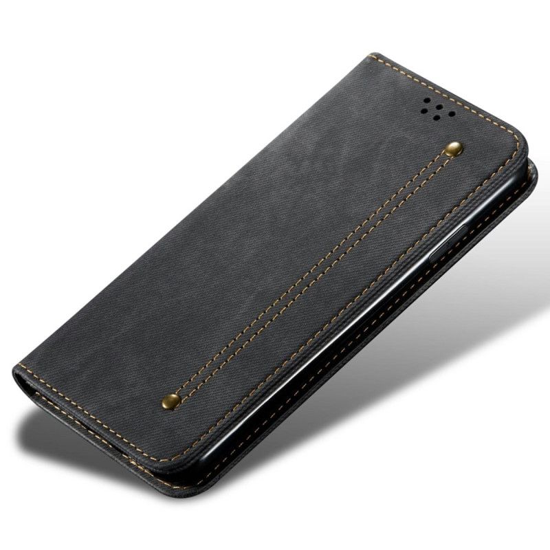 Flip Cover Poco C71 Denimstof