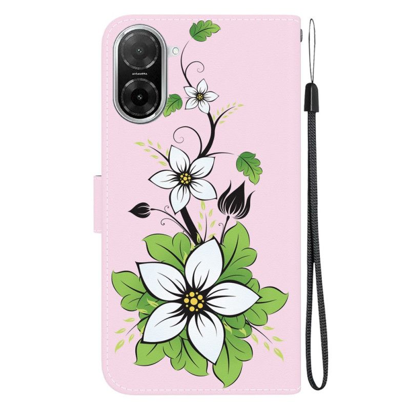 Flip Cover Poco C71 Liljemønster
