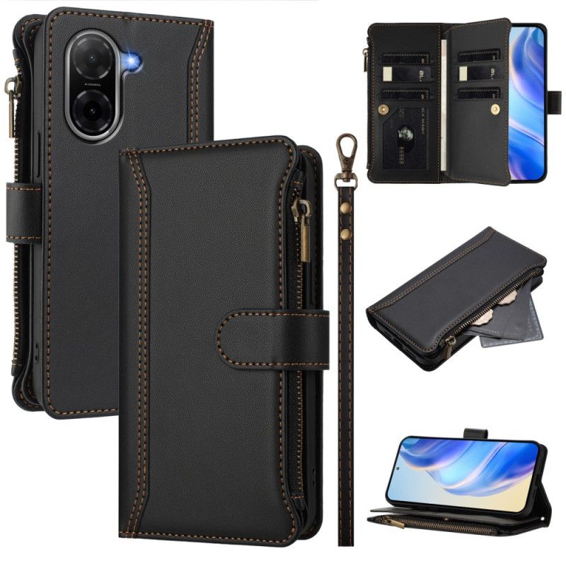 Flip Cover Poco C71 Pung Med 9 Kortpladser Og Snor