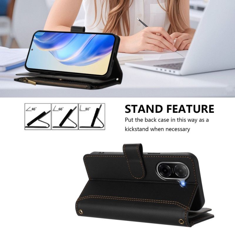 Flip Cover Poco C71 Pung Med 9 Kortpladser Og Snor