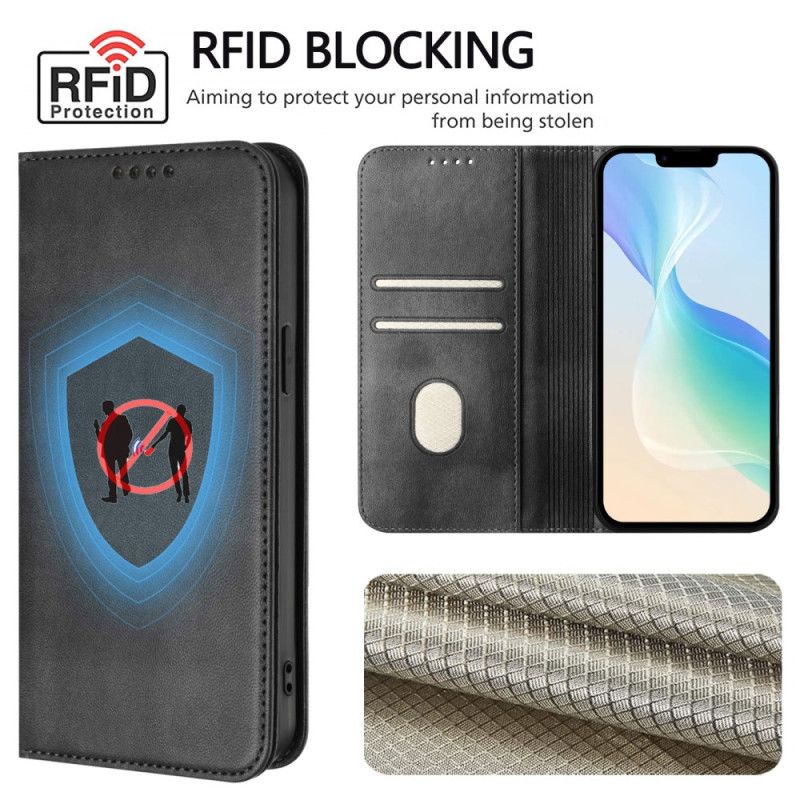 Flip Cover Poco C71 Retro Design Rfid-beskyttelse