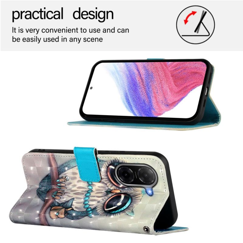 Flip Cover Til Poco C71 Frøken Ugle