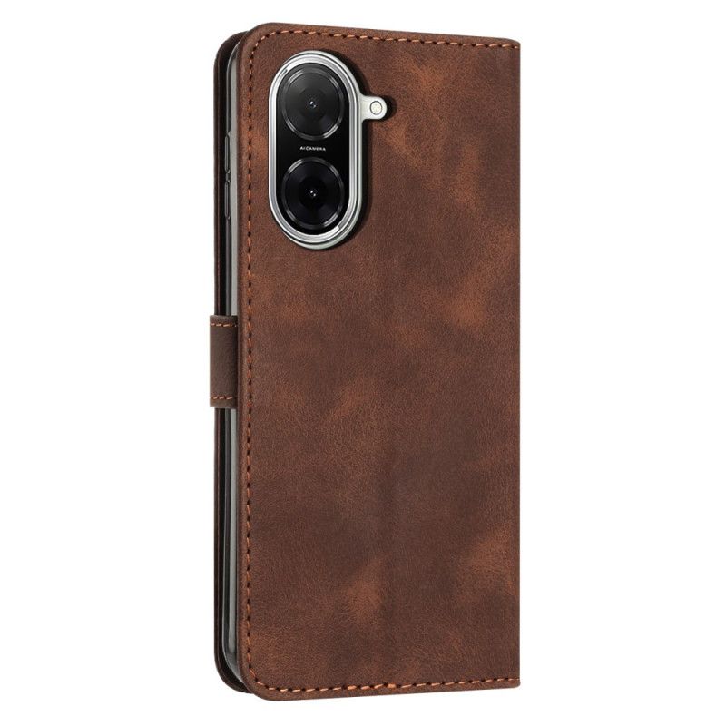 Flip Cover Til Poco C71 Linjedesign Med Rem