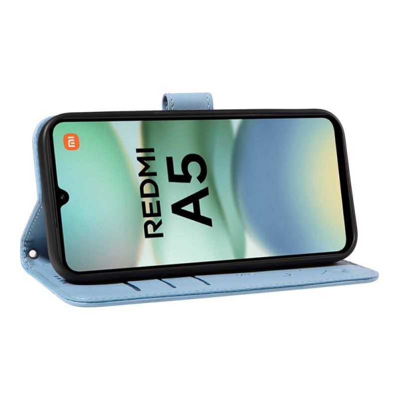 Flip Cover Til Poco C71 Mælkebøtteprint Med Rem