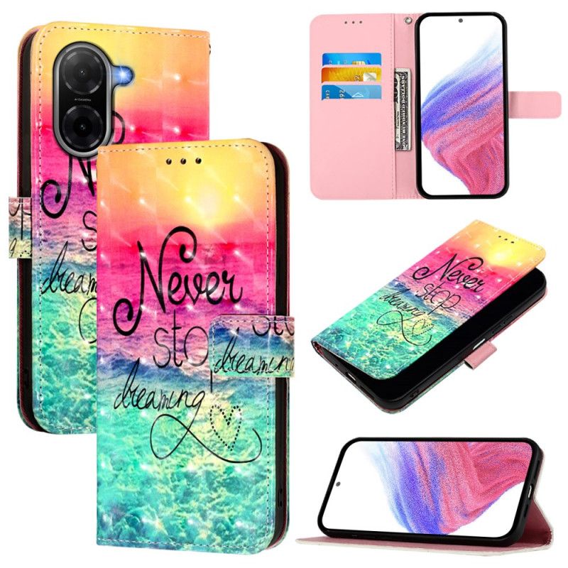 Flip Cover Til Poco C71 Stop Aldrig Med At Drømme