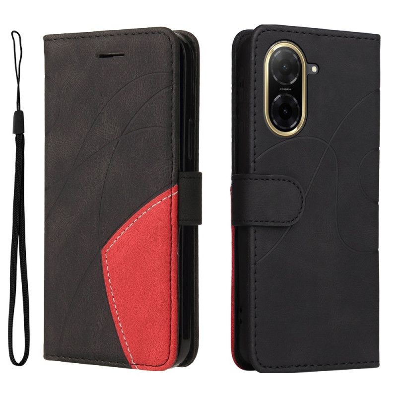 Flip Cover Til Poco C71 Tofarvet Krusning