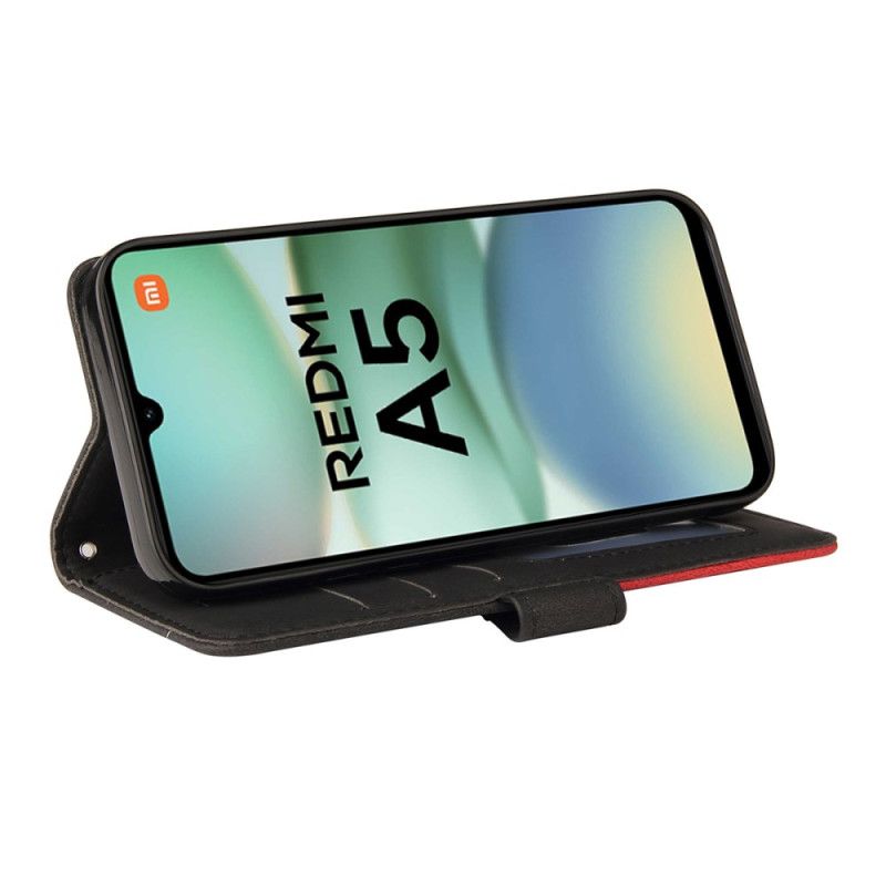 Flip Cover Til Poco C71 Tofarvet Krusning