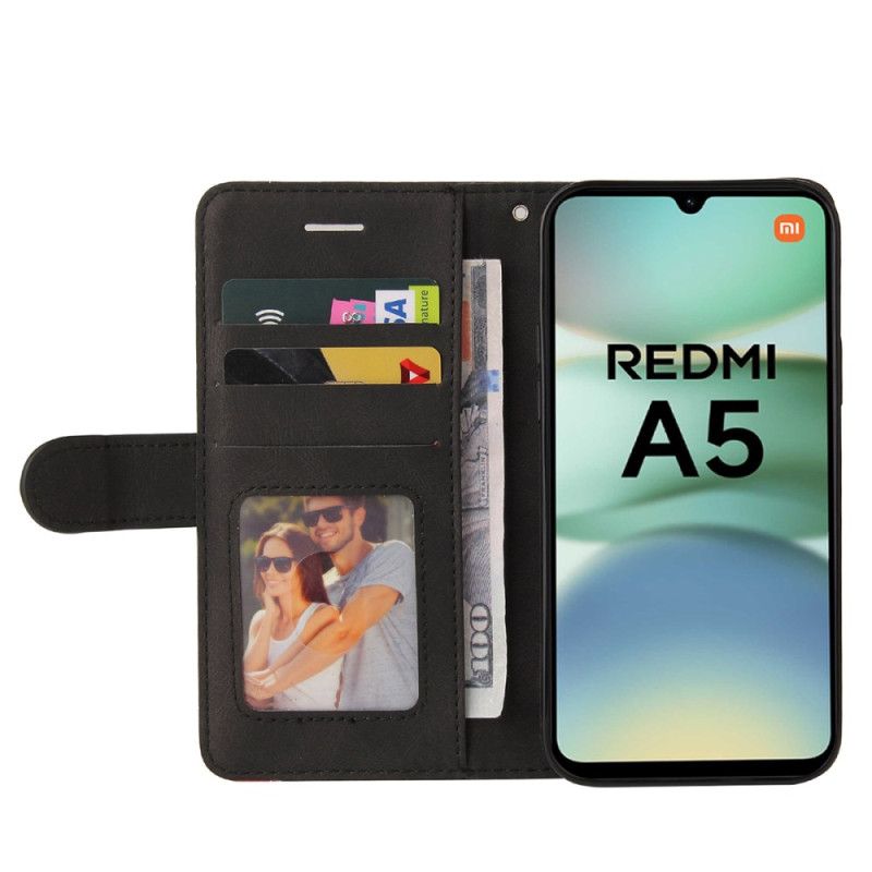 Flip Cover Til Poco C71 Tofarvet Krusning