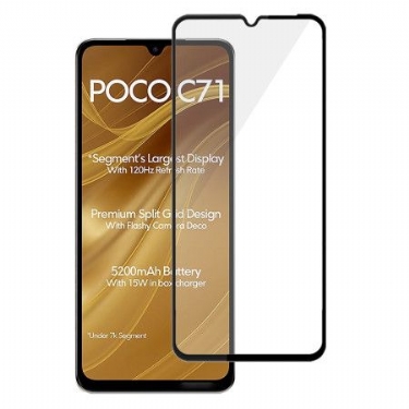 Fuld Skærmbeskytter I Hærdet Glas Til Poco C71 Mocolo